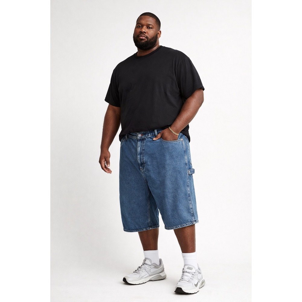 Tommy Jeans Mens 44 Carpenter Jorts Vintage 2004 Hammer Loop Flag Logo